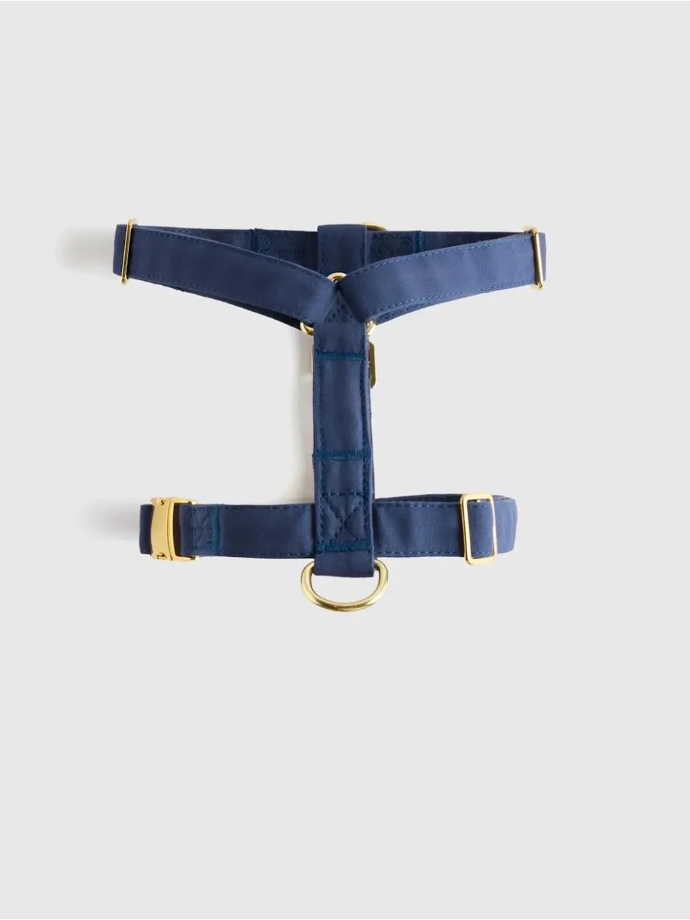 Quince 100% Cotton Wrapped Nylon Dog Harness Navy Blue - Large